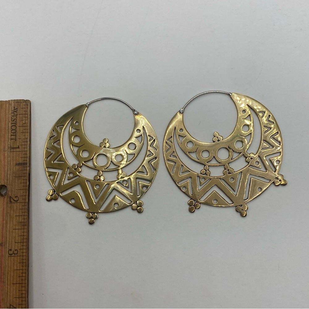 New silver and brass earrings from Bali